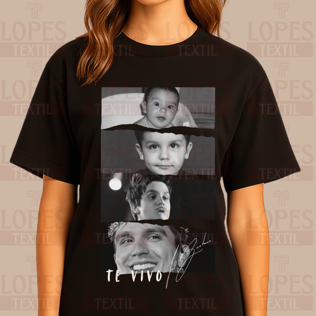 Camiseta Luan Santana Fotos DVD Registro Histórico Curitiba Camiseta 100% Algodão Premium