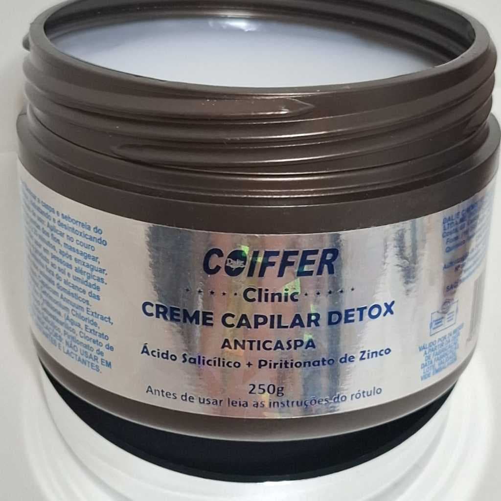 CREME CAPILAR DETOX ANTICASPA E SEBORREIA DO COURO CABELUDO COIFFER 250G
