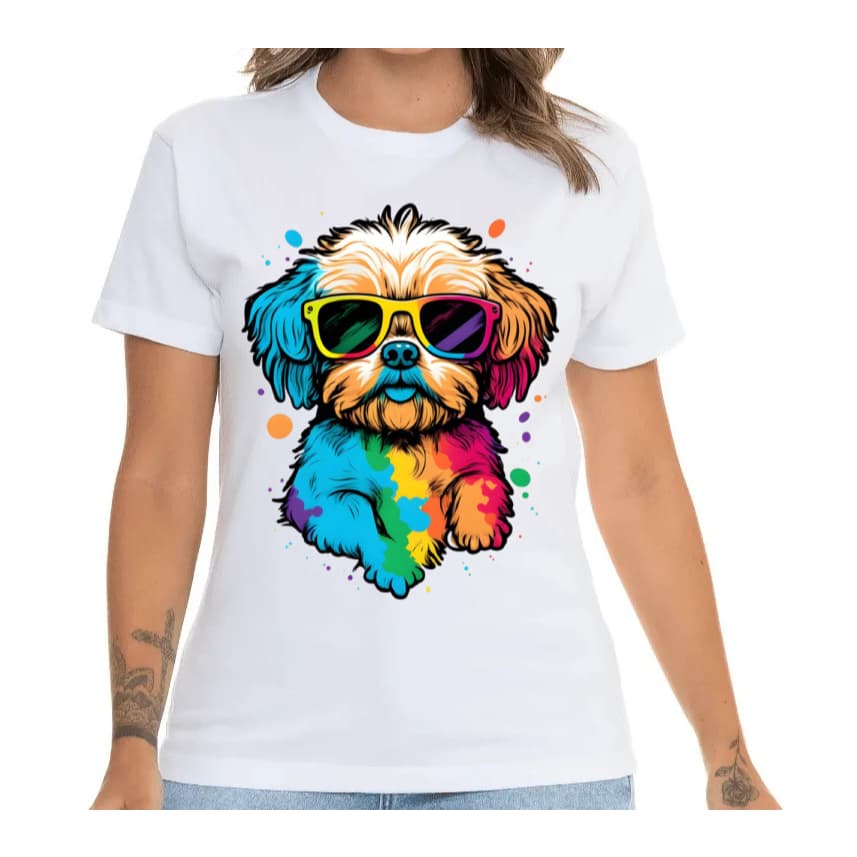 Camiseta Feminina Blusa Feminina Mae de Pet Roupa Feminina