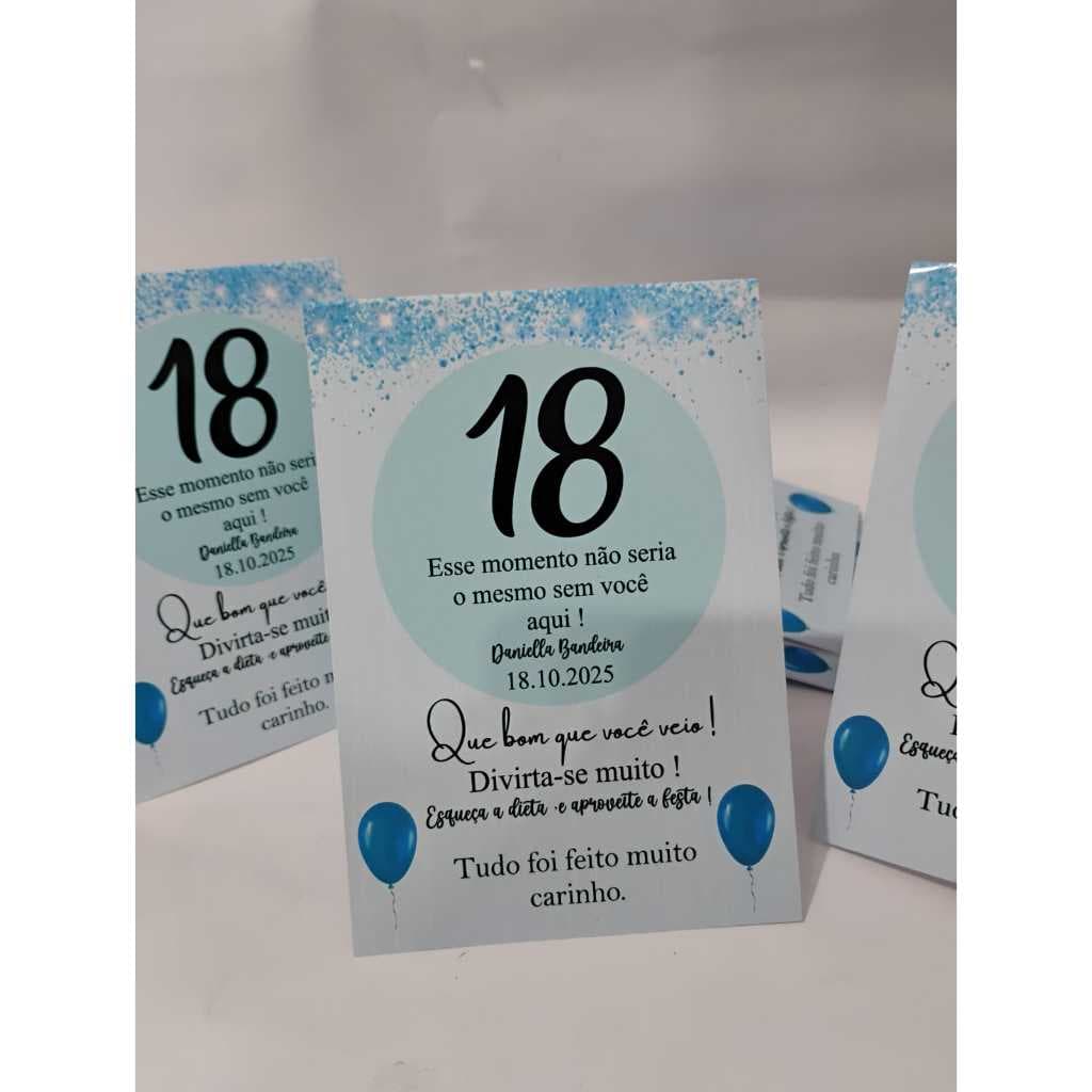 Plaquinha de agradecimento personalizada