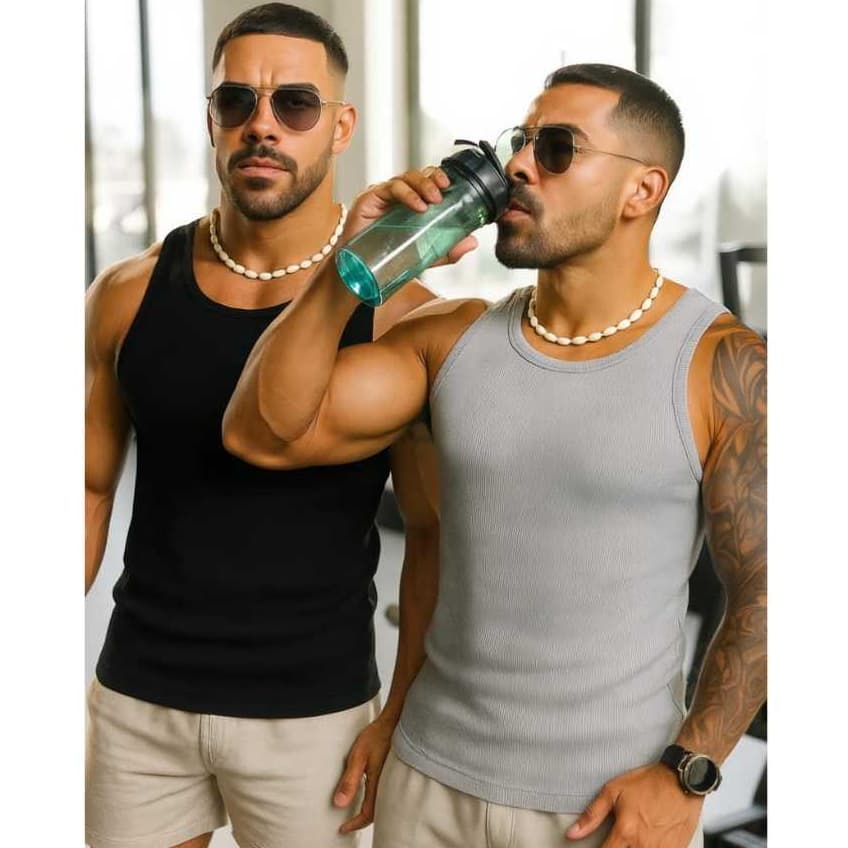 2 Regatas Americana Slin para Academia, Treino, Envio Rapido