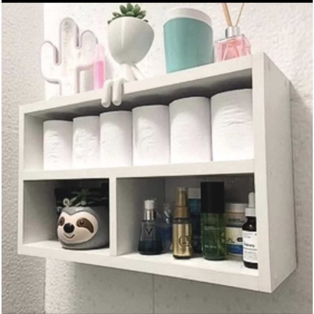 Nicho Organizador Para Banheiro Quarto Com 3 Divisorias Em Mdf Alta Durabilidade ENVIO IMEDIATO!!