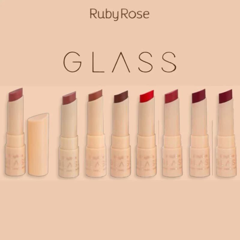 Batom Creamy Matte Glass Ruby Rose