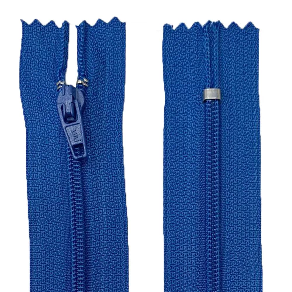 Ziper  comum Fixo  com Nylon 12 cm