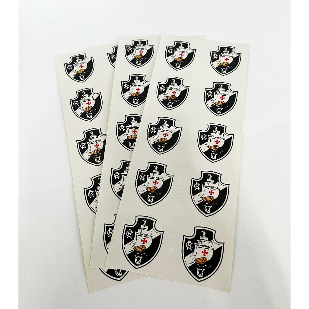 30 Adesivos Personalizados Vasco Da Gama - 5x5cm