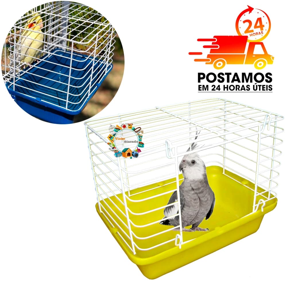 Banheira Externa Para Calopsita Papagaio Ring Neck Cocota Aves Mansas Viveiros e Gaiolas