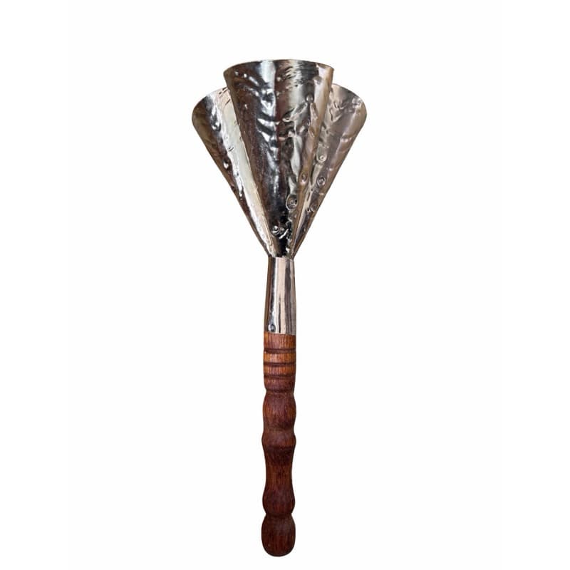 ADJA 3 BOCAS COM CABO DE MADEIRA 30cm e CABO DE ALUMINIO 25cm( PROMOÇÃO )