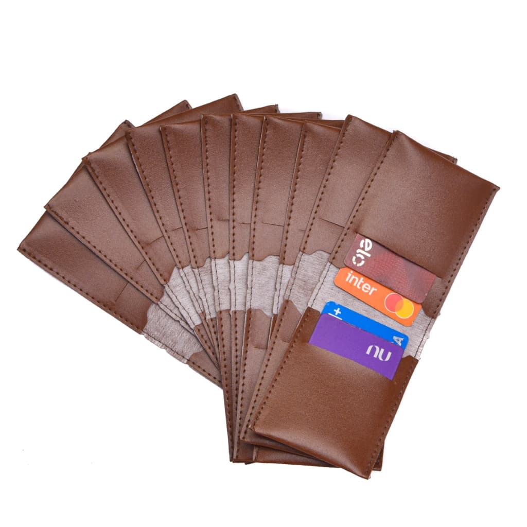Kit atacado combo com 120 unidades porta cartão carteirinha varias cores envio imediato