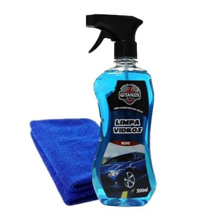 Kit Limpa Vidros Gitanes 500ml + Pano de Microfibra 40x50cm