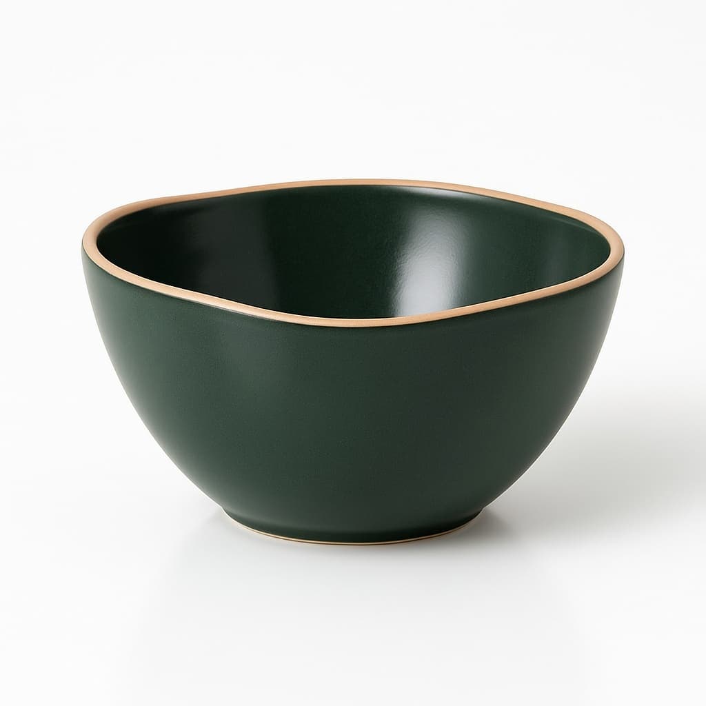 Conjunto 6 Bowl Cerâmica Vivant Crômio 550ml Design Orgânico Tunísia