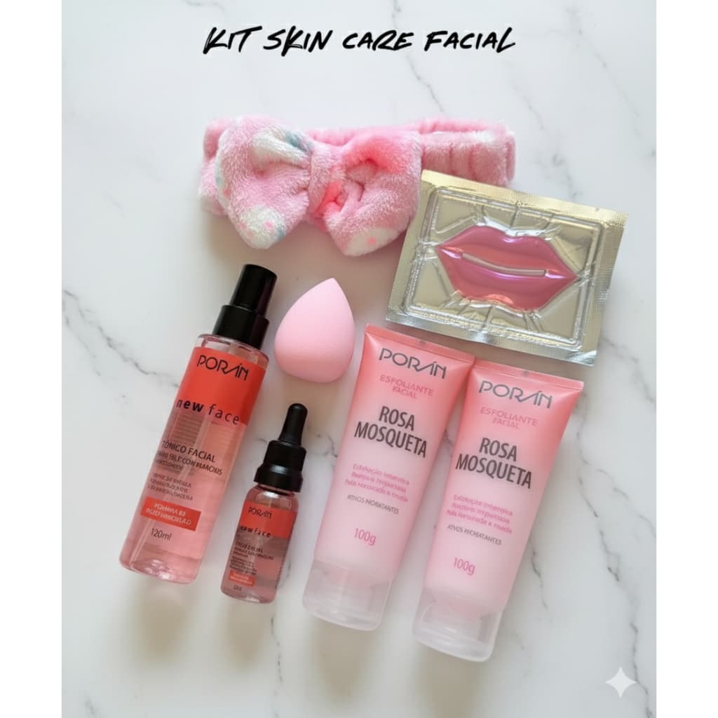 Meikê | Kit Skin Care Presente Feminino Mulher Original Porán - Caixa Presente