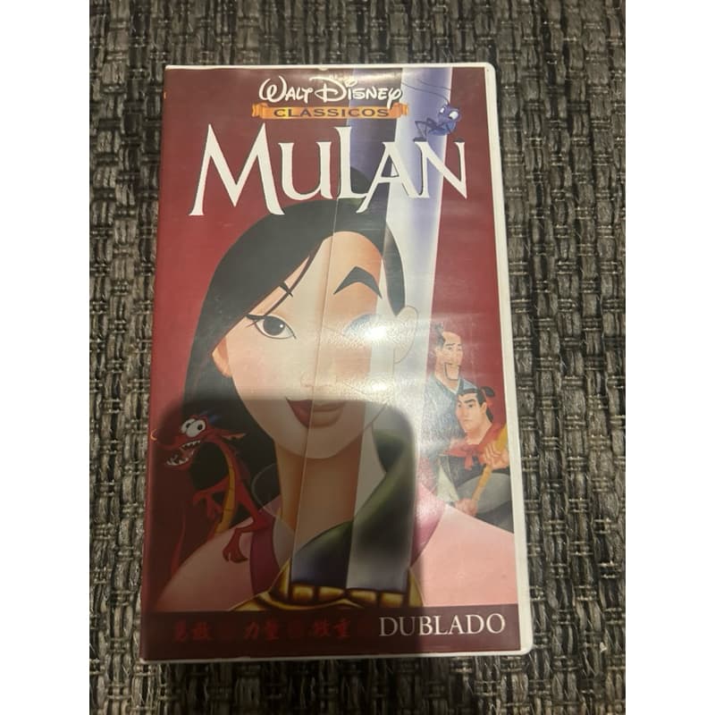 MULAN WALT DISNEY VHS DUBLADO 88 MINUTOS HI-FI STEREO