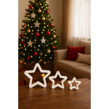 Kit 3 Enfeites Árvore De Natal Bolinhas Pendentes Pisca Pisca Laços Decoração Natalina Papai Noel
