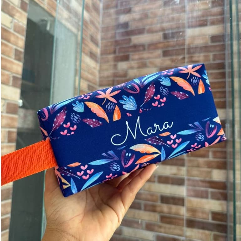 10 Necessaire feminina box M personalizada c/ nome p/ presente, natal, maquiagem, viagem, lembrança