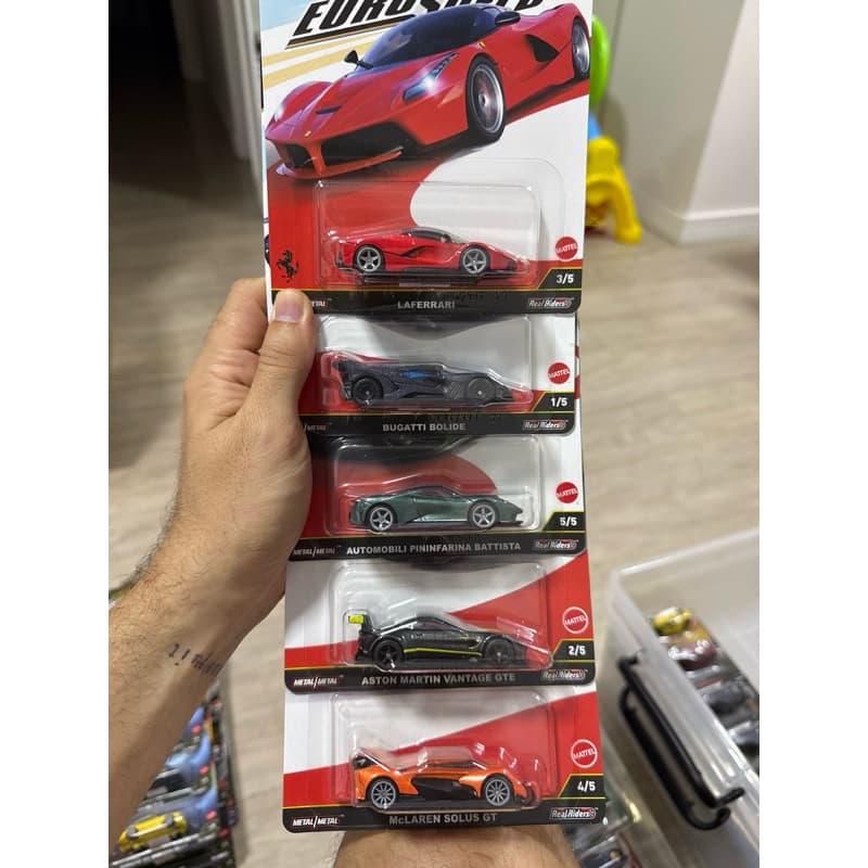 Hot Wheels - PREMUIM - Euro Speed - Ferrari, McLaren, Bugatti