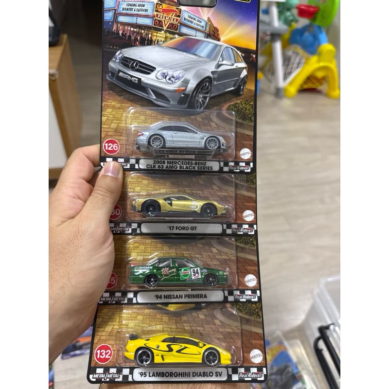 Carrinho Hot Wheels - PREMIUM - Lomborghini, Ford GT, Mercedes, Nissan Primeira