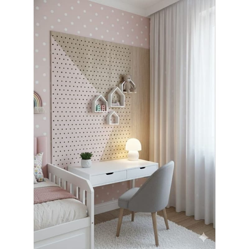 Kit 3 Nichos Decorativos Casinha Em MDF