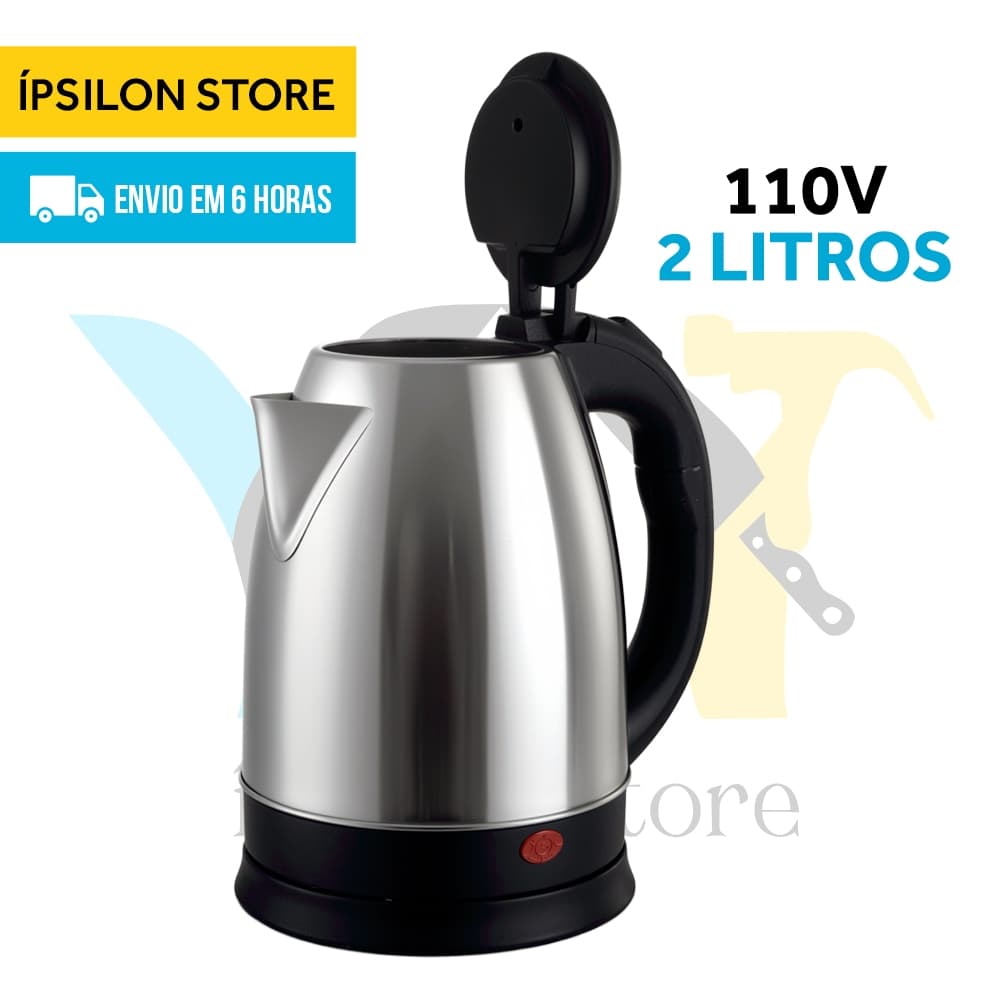 Chaleira Elétrica Premium Térmica Bule Original Com Tampa Inox 1,8L 110V