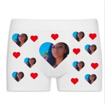 Cueca Personalizada Com Foto Dia Dos Namorados