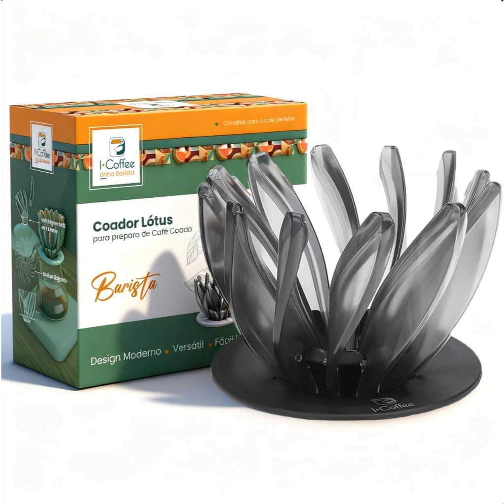 Copo de Filtro de Café Adequado Para Por Gotejamento V60 Resina Formato de Lírio de Água 12 Pétalas de Lótus R