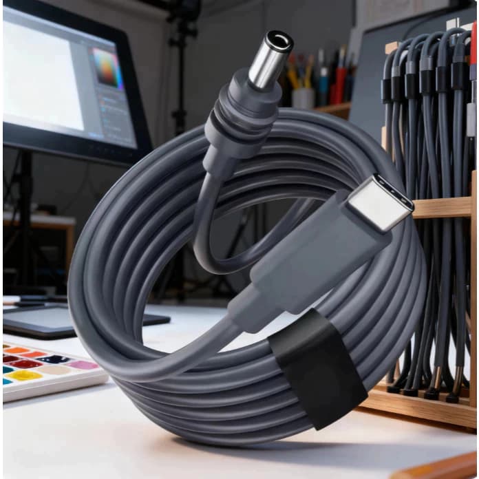 Cabo Para Starlink Mini Usb-c Para DC 2 Metros 100W À Prova Dágua Alimentação Energia Power Bank