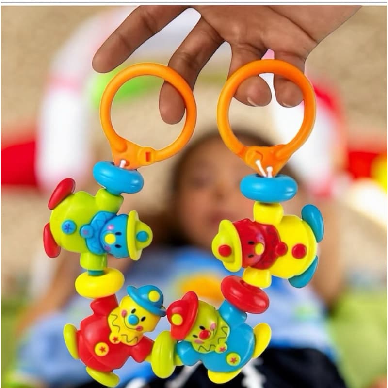 Móbile de berço pra bebê, chocalho divertido pra bebê, brinquedo pra bebê, móbile pra carrinho