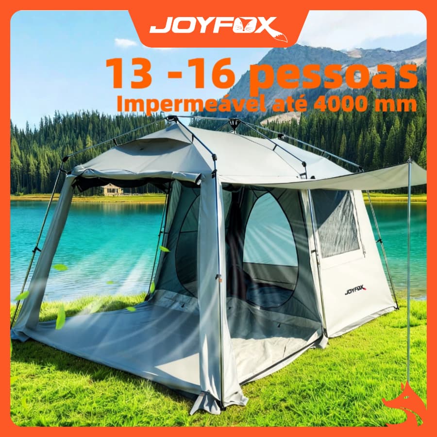 Barraca Camping Acampamento 13-16 Pessoas Montagem automática da tenda JOYFOX