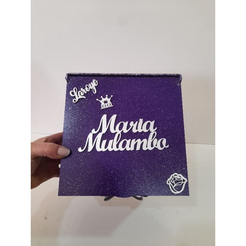 PombaGira Maria Mulambo, caixa organizadora de mdf,ideal para guardar bijuteria,brincos,pulseiras,rosas, colares,guia