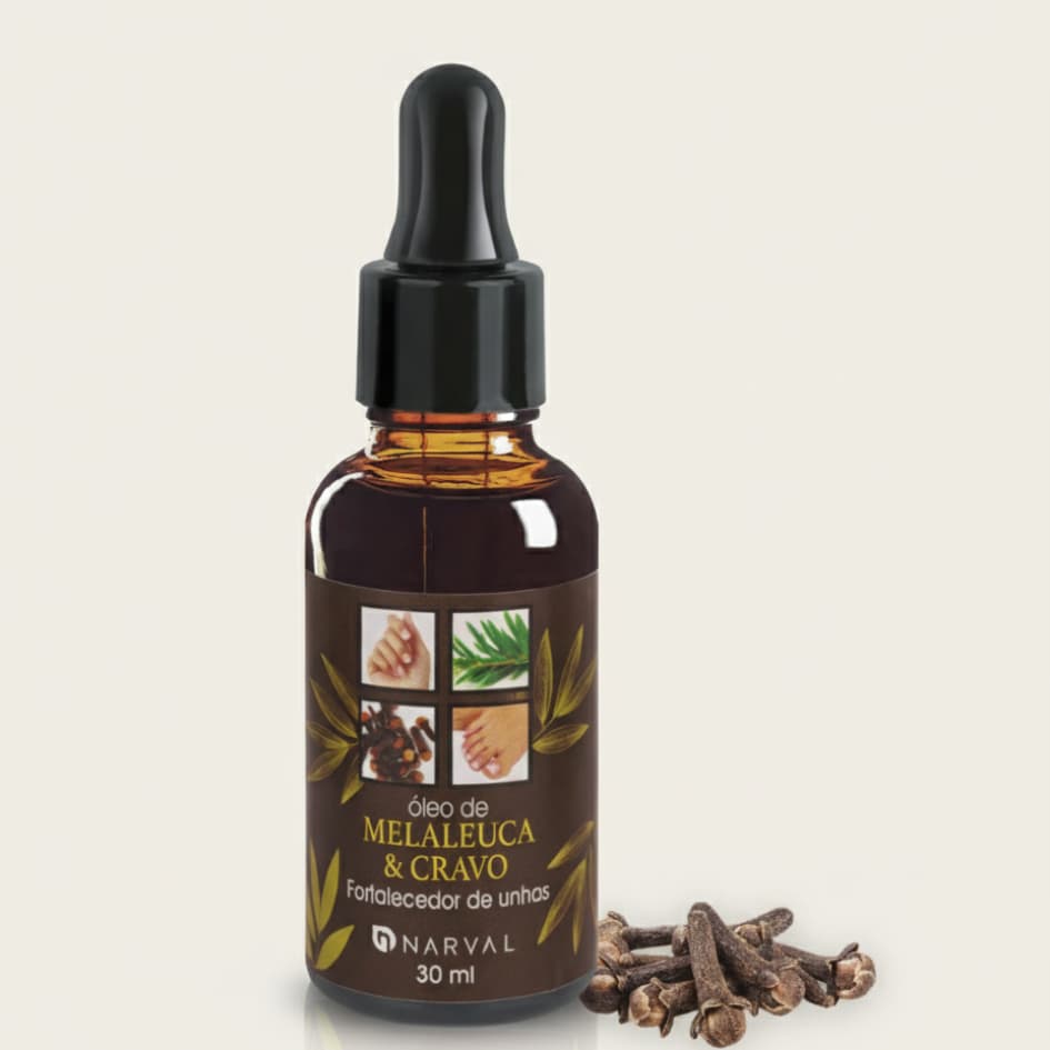 OLEO MELALEUCA E CRAVO PARA AS UNHAS