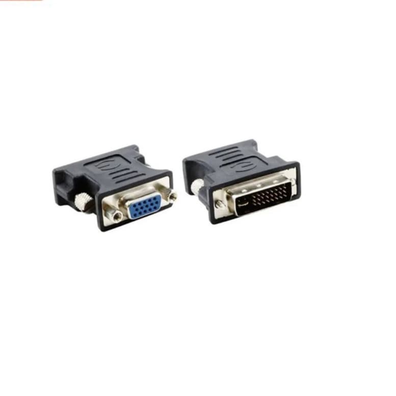 🔌💻 Adaptador DVI I 24+5 Macho para VGA DB15 Femea 🔄 Conversor DVI VGA para Monitor PC 🖥️