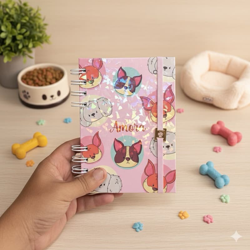 Caderneta Pet Personalizada – A6 Simples ou A5 Completa | Controle de Vacinação e Cuidados do Pet