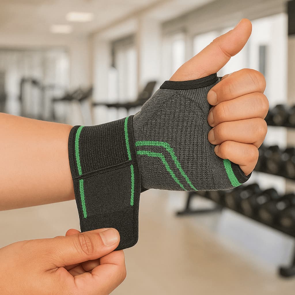 Munhequeira Compressão Punho Pulso Ajustável Ortopédica Esportes Proteção Tendinite Alivio de Dor