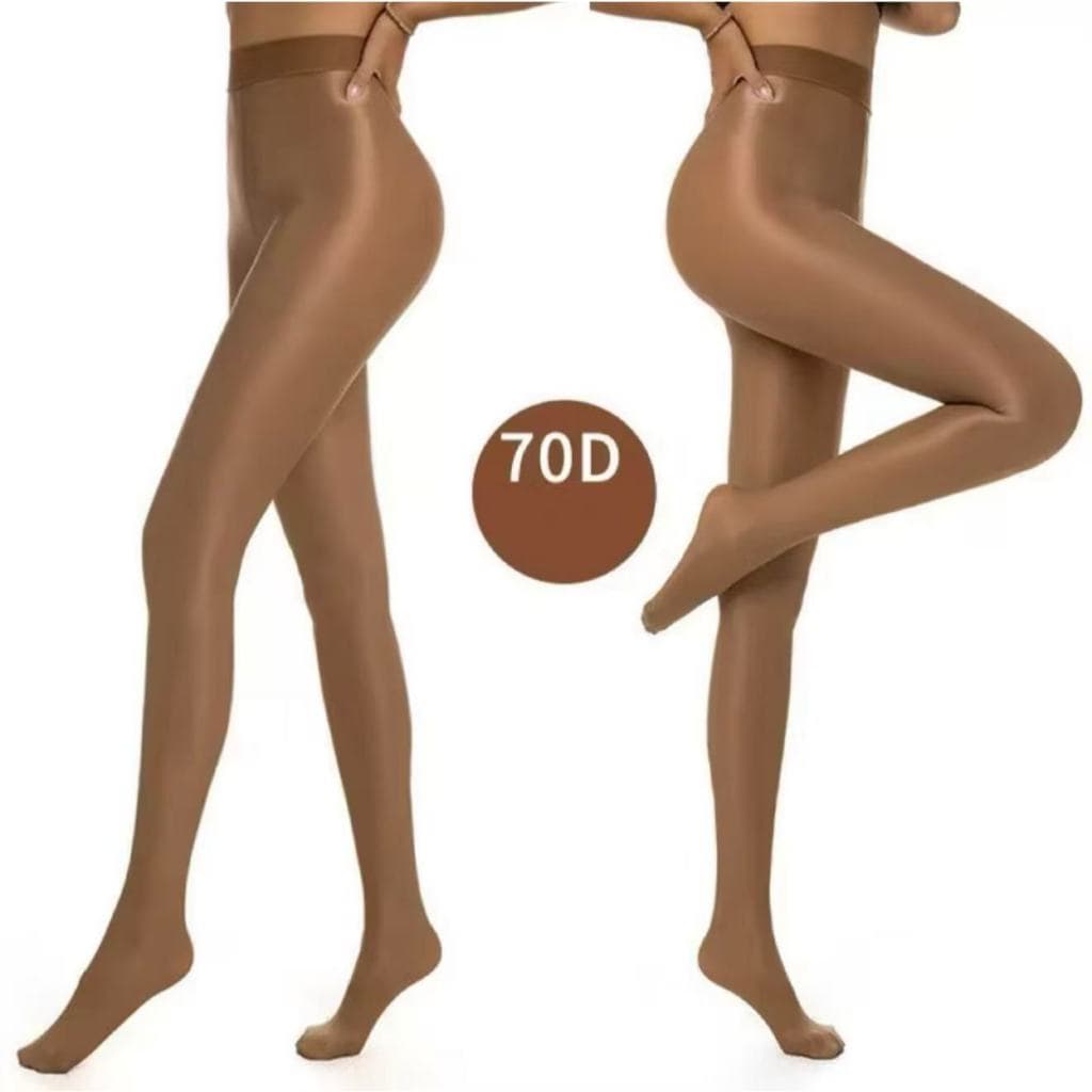 1+1 Modas 2025 70d Meias Femininas De Cetim Brilhante Meia Calça Anti Celulite Meias brilhantes ultrafinas 1006