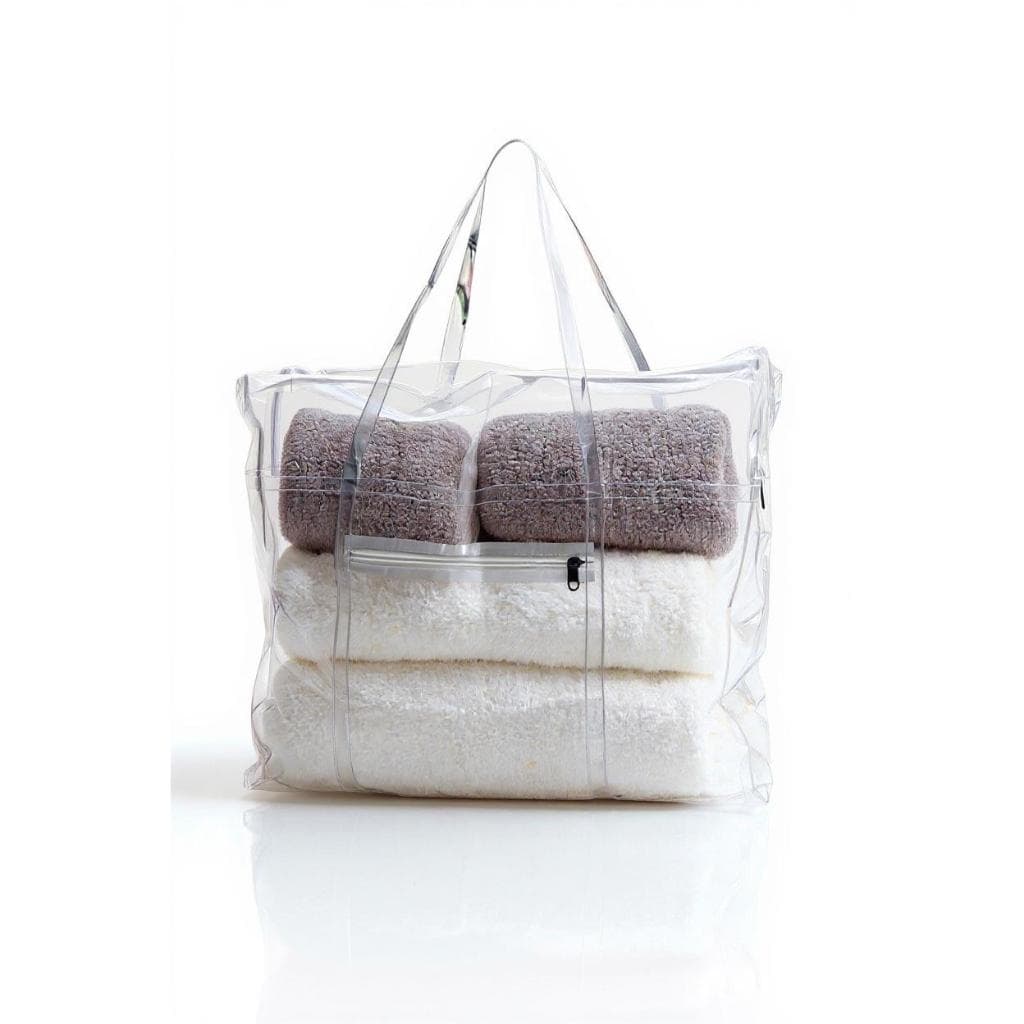 Bolsa Sacola Transparente Grande Resistente Espaçosa em PVC