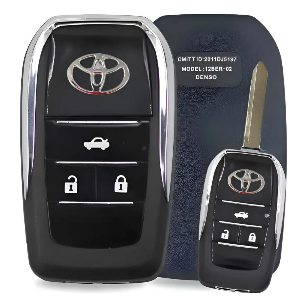 Chave Canivete Toyota Adaptação Corolla Toyota 3 Botões Carcaça