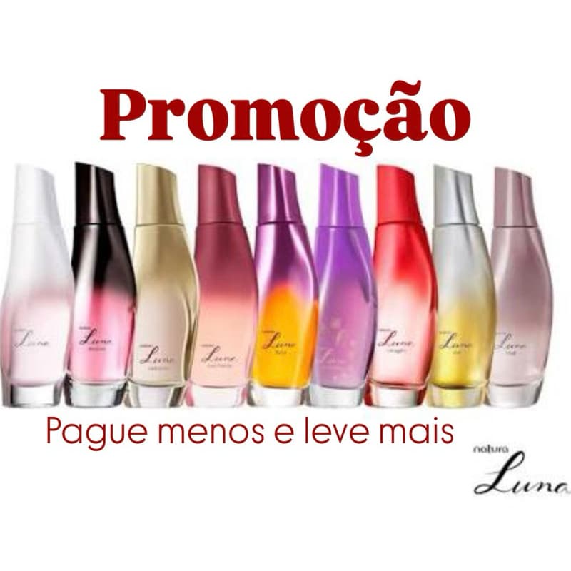Luna Colônia Natura feminino 75ml cada - Original e Lacrado Variações com 2/1