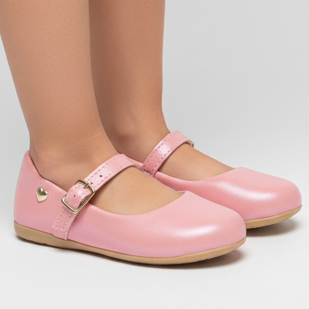 Sapatilha Infantil Feminina Rosa Candy Verão Sapekitos