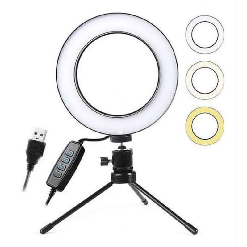 Ring Light de Mesa 6 Polegadas LED Iluminação