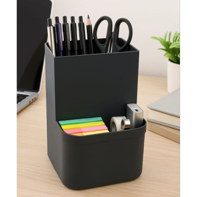 Organizador multifuncional de mesa porta caneta e acessórios porta treco
