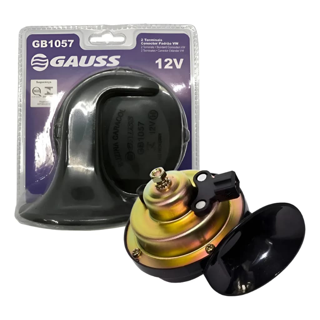 Buzina Caracol Para Volkswagen Gol 1998 a 2016 Parati 1999 a 2012 Saveiro 2000 a 2016 GB1057 Gauss