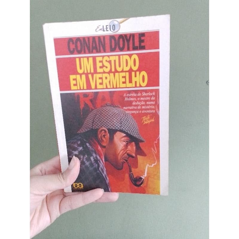 Livro Sherlock Holmes Um Estudo Em Vermelho (Conan Doyle)