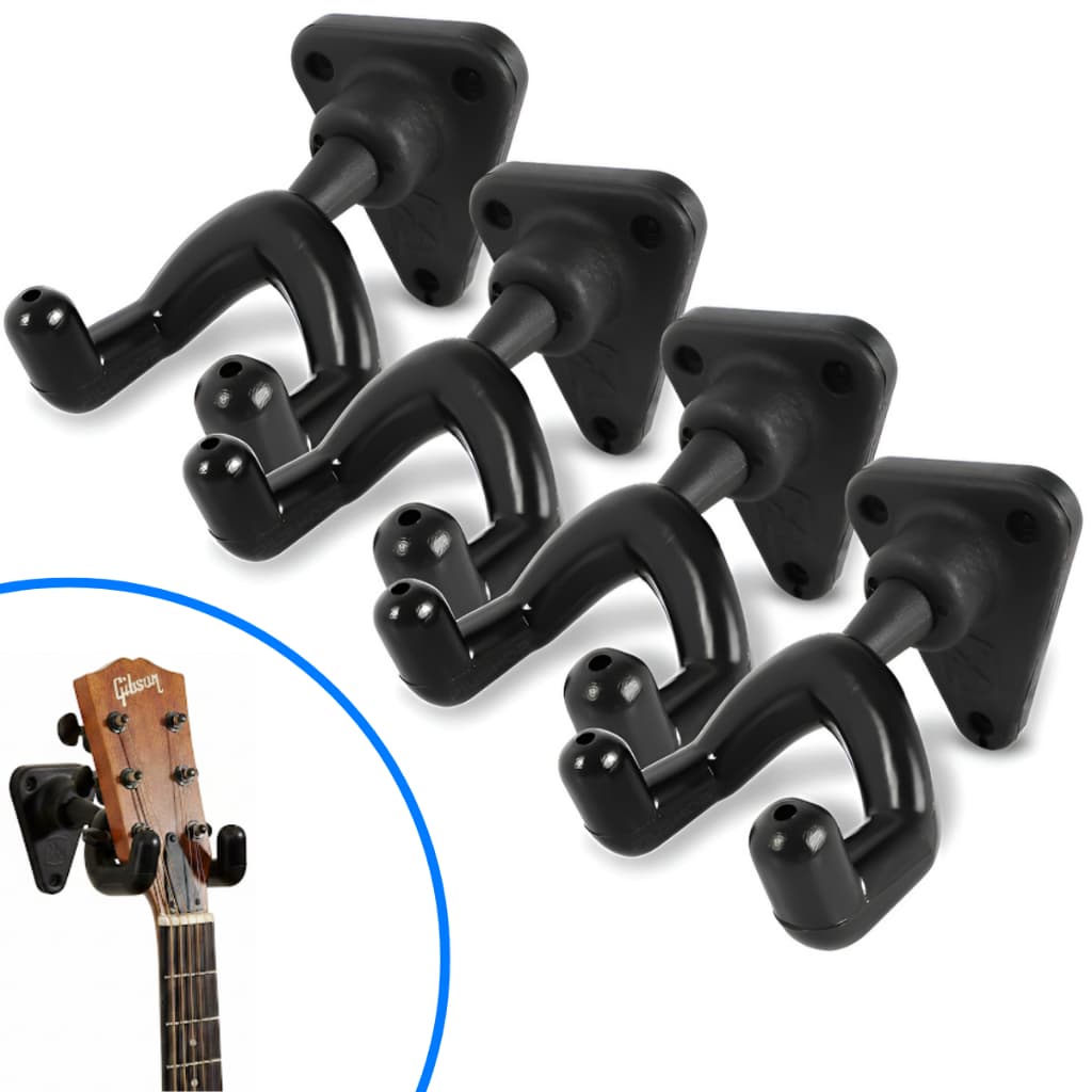 Kit 4 Suportes Para Violão Guitarra Baixo de Parede Fixo Ibox SPF