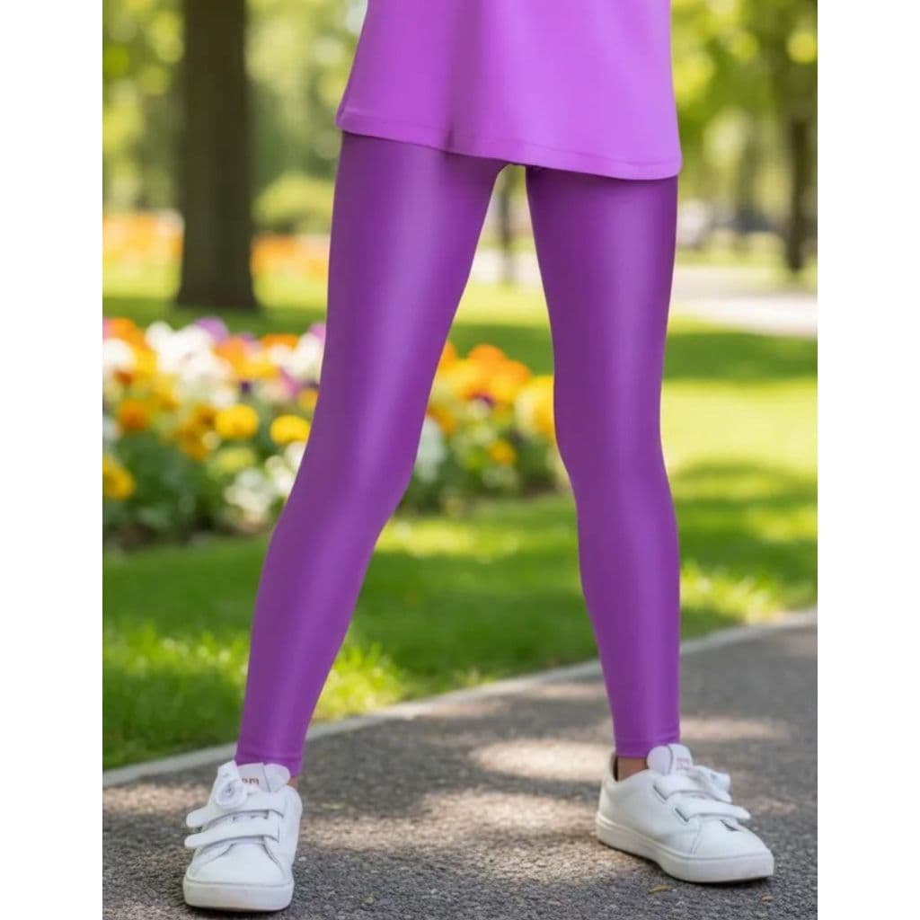 Calça Legging Infantil Cirre FUCSIA ROXA Brilhosa Premium Blogueirinha CCKIDS
