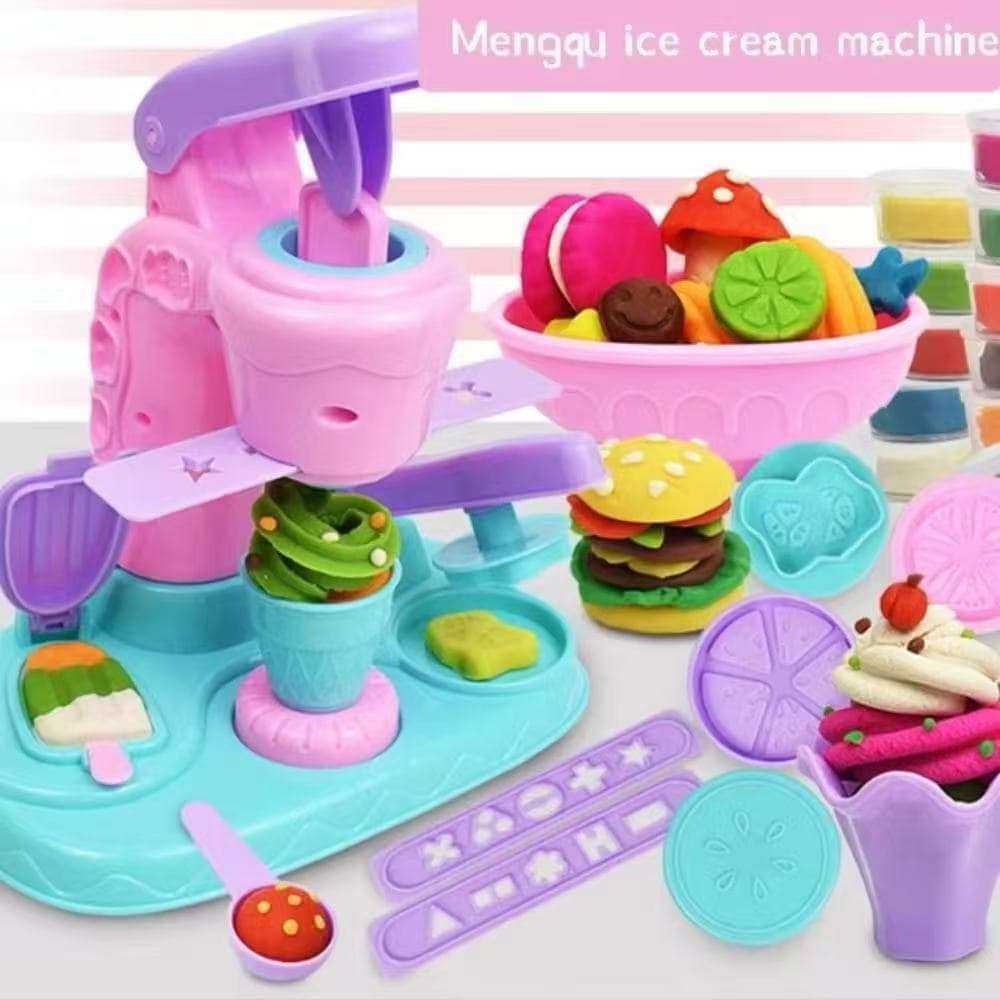 Kit Sorvete Sorveteria Massinha Infantil Brinquedo
