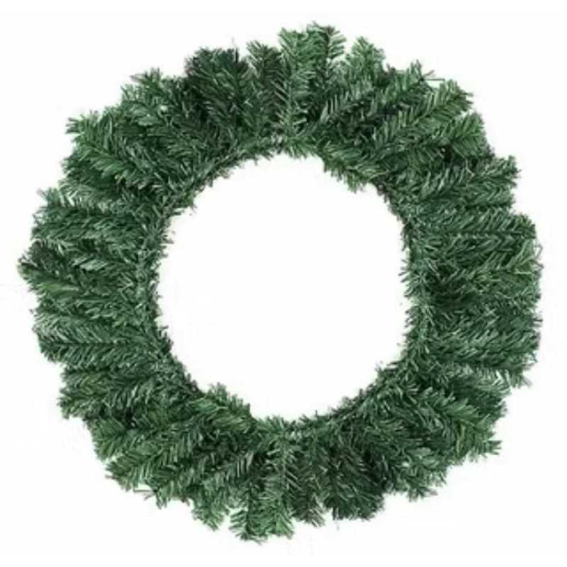 Guirlanda de Natal 40cm Crua Sem Enfeites Monte sua Decoração Natalina Fim de Ano - Decoração