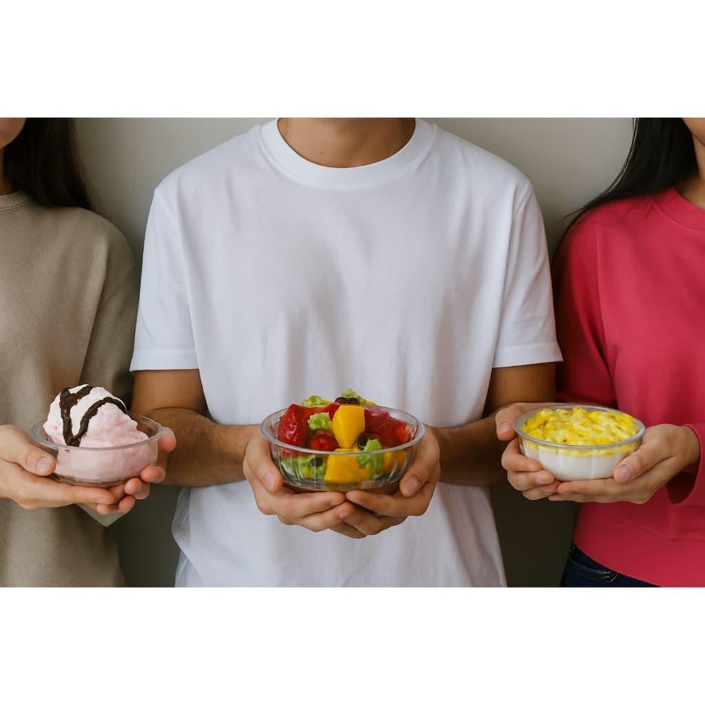 Conjunto 3 Potes Vidro Alexa Bowl Tampa Sobremesa Refratário Hermética Cozinha Porta Mantimentos