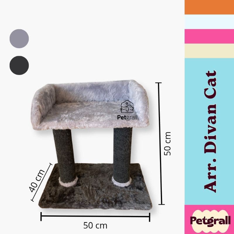 Arranhador para Gatos Divan Cat Petgrall Cama para Gatos Caminha com Poste Arranhador