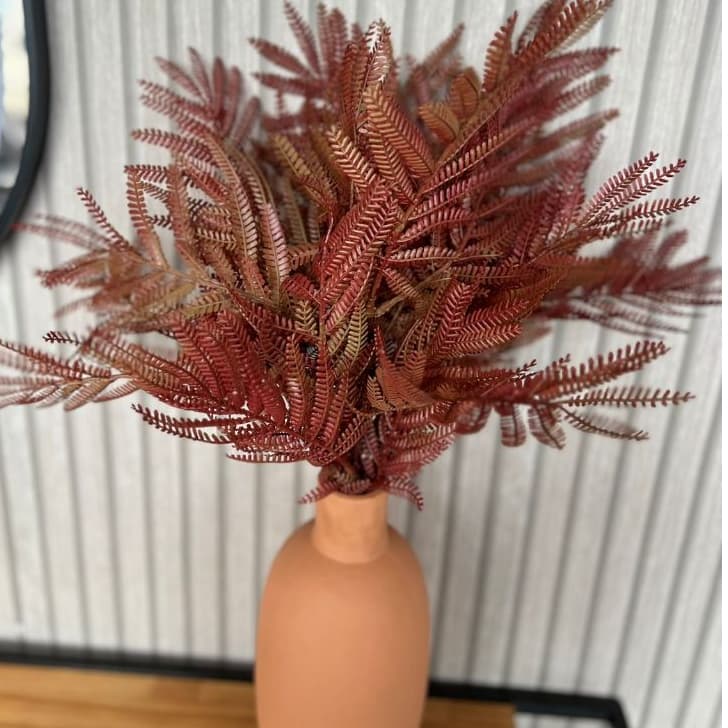 Samambaia Outonada Artificial | Folhagem Decorativa Realista | Planta Permanente