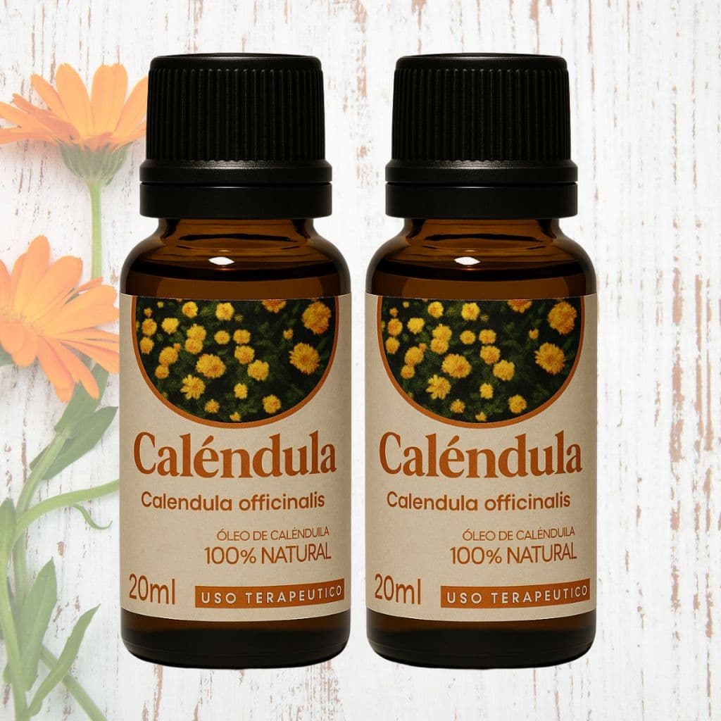 Kit 2 Óleos de Calêndula 20 ml Cada – Hidratação Natural e Toque Delicado