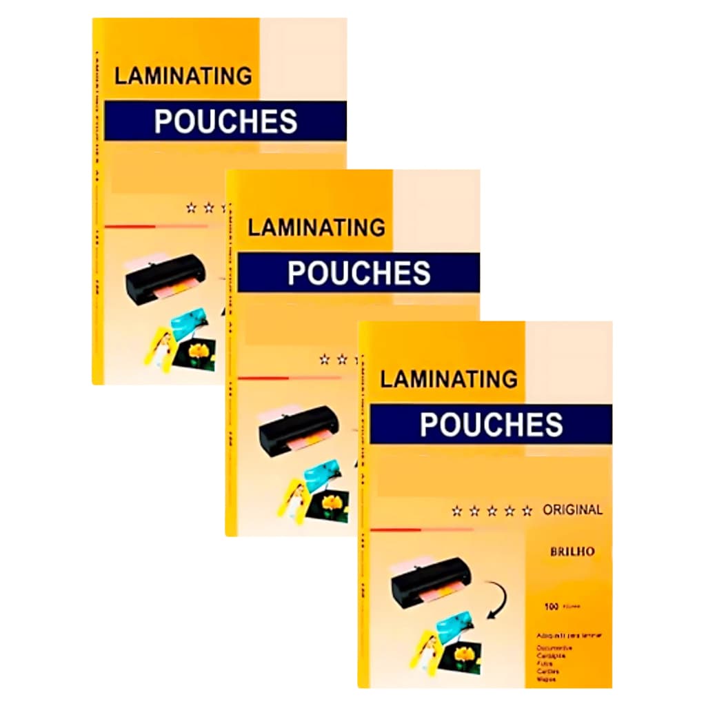 300un Plástico RG 125 Micras 80x110mm - Proteção Resistente Documento Oficial